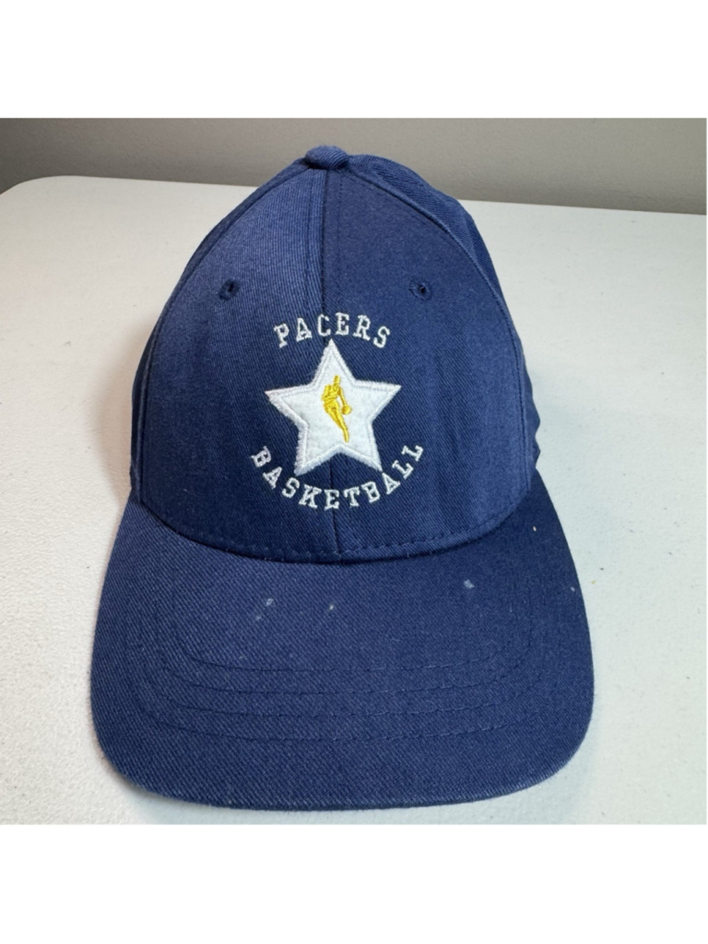 Vintage Indiana Pacers Basketball Flexfit Hat — Deep Vintage — Size Youth